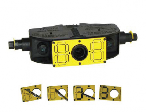 Sicame Australia’s innovative 100A fuse holder featuring a highly visible identification plate